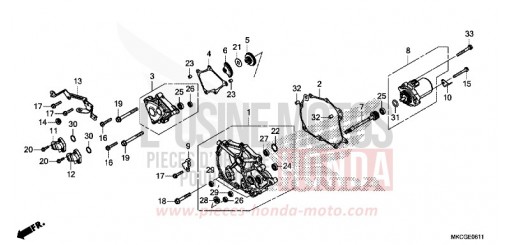 COUVERCLE DE CHANGEMENT (DCT) GL1800DAL de 2020